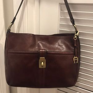 3/$20 Etienne Aigner Mahogany Classic Leather